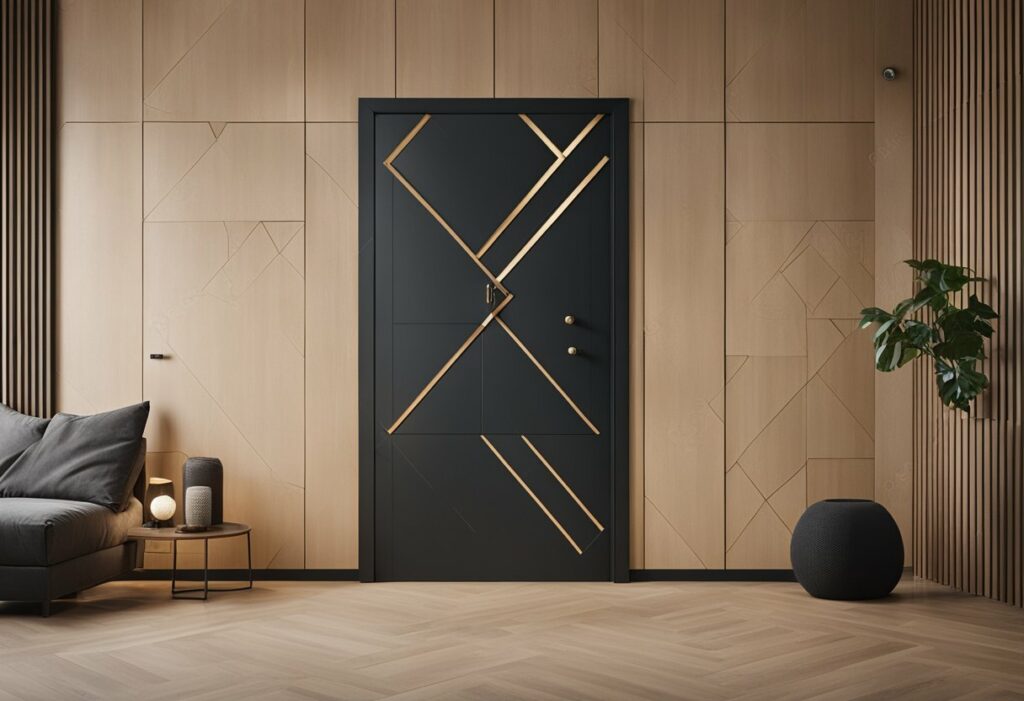 plywood door design for bedroom