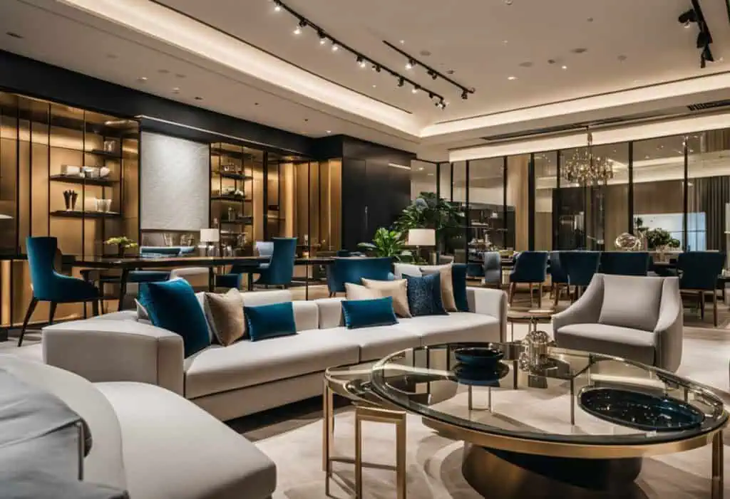 Luxury living room furniture for sophisticated home interiors.