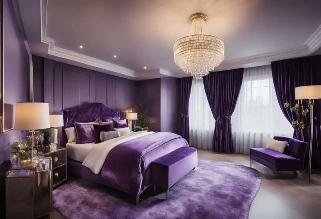 purple bedroom design