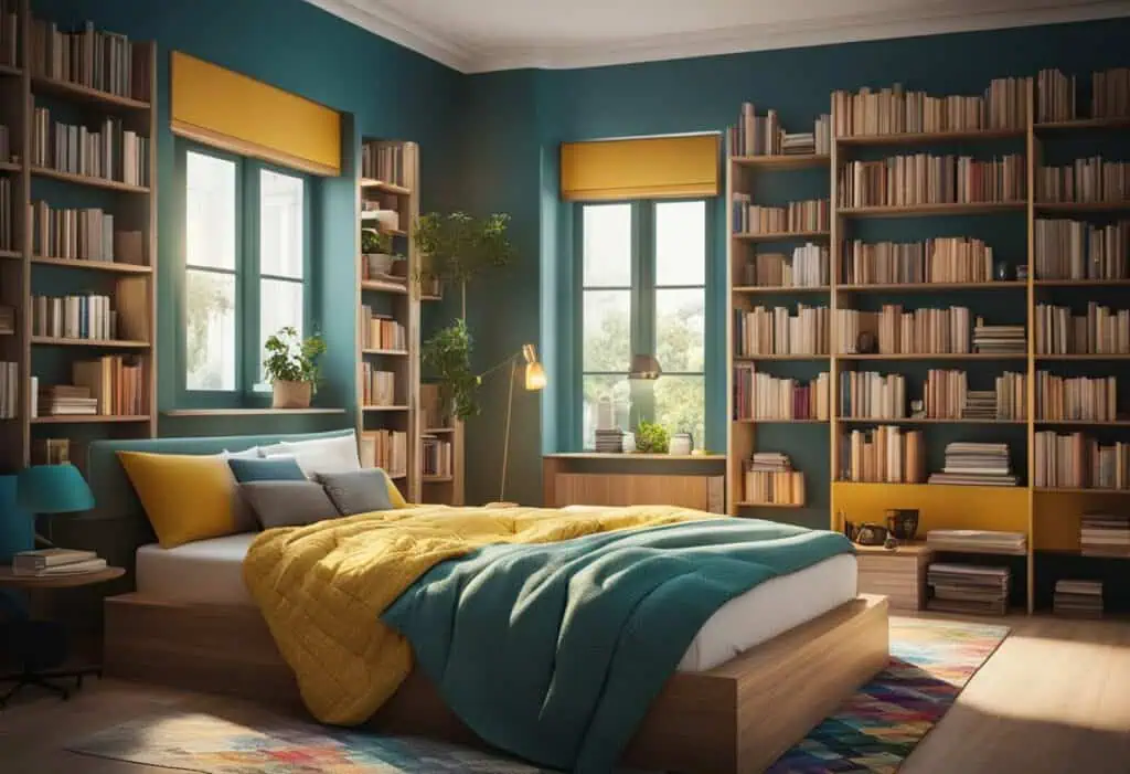 rectangular bedroom design