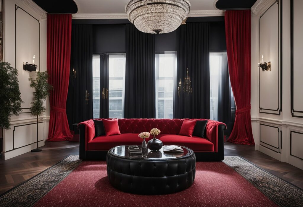 red room interior design