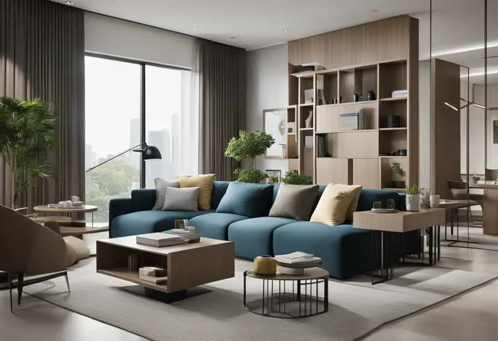 Space-efficient furniture design for small apartments in Singapore.