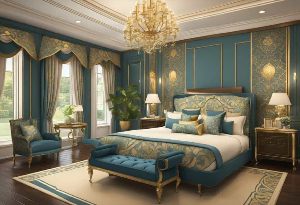 royal paint designs for bedroom