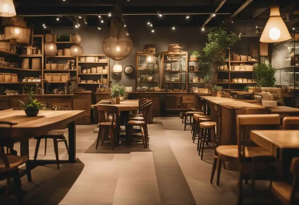 Rustic wooden furniture pieces showcased in a cozy, stylish Singaporean interior setting. Perfect fo.