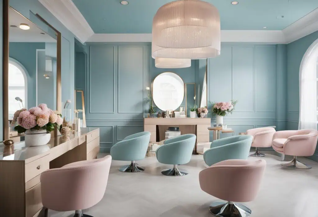 salon interior design color schemes
