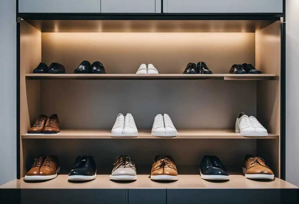 Elegant shoe cabinet for organized footwear storage in Singapore.