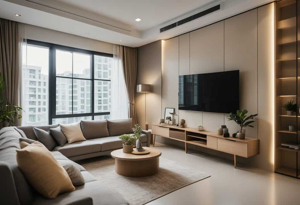 simple hdb living room design