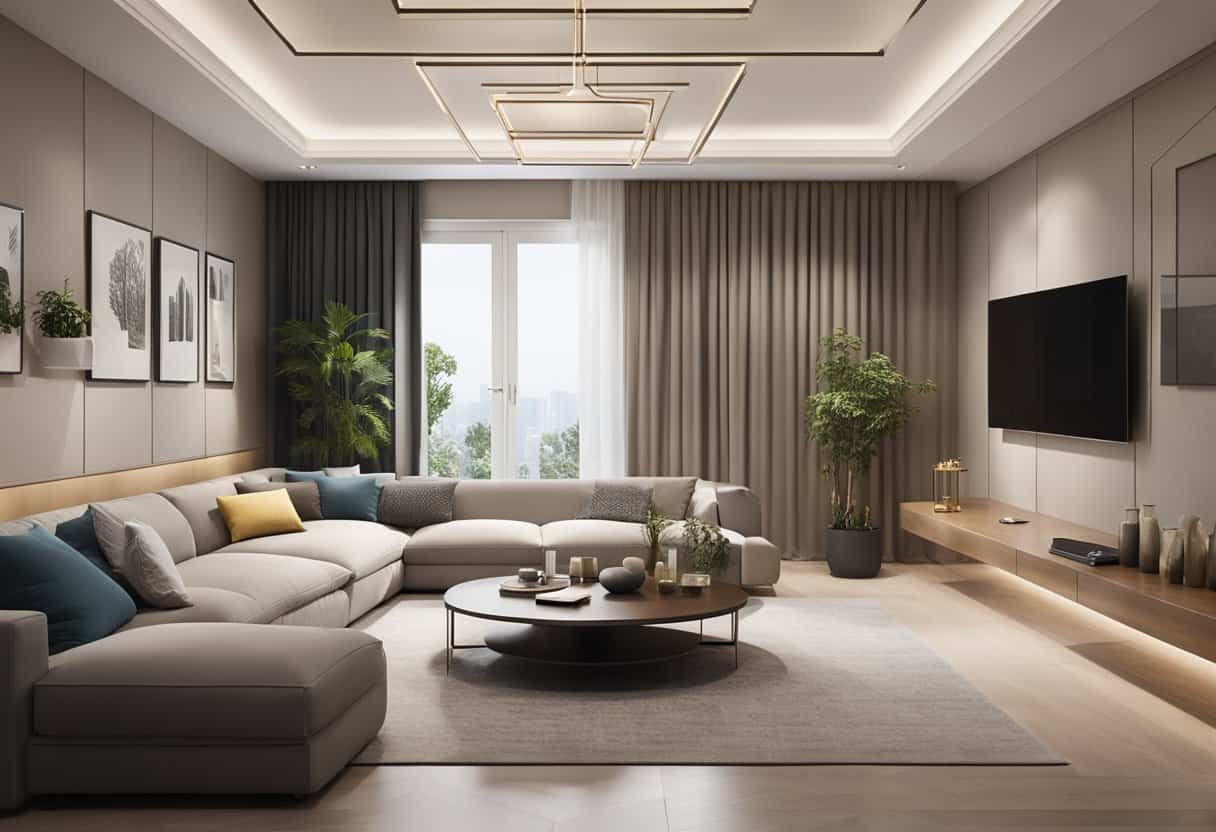 Enhance Your Space: Living Room POP Ceilings