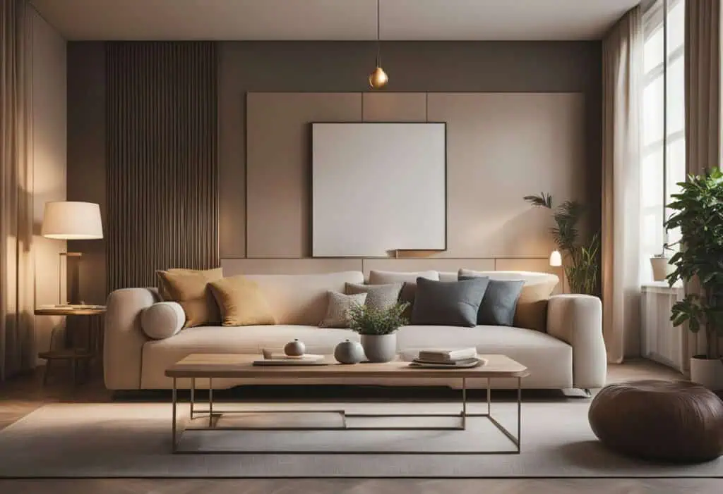 simple wall painting designs for living room