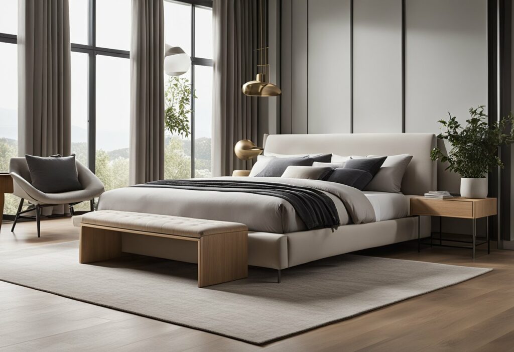 sleek bedroom design