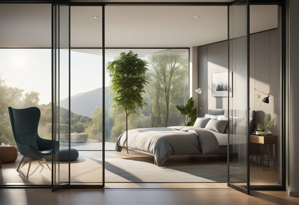 sliding door design for bedroom