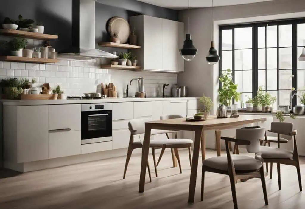 Elegant small kitchen furniture design for maximizing space with style.