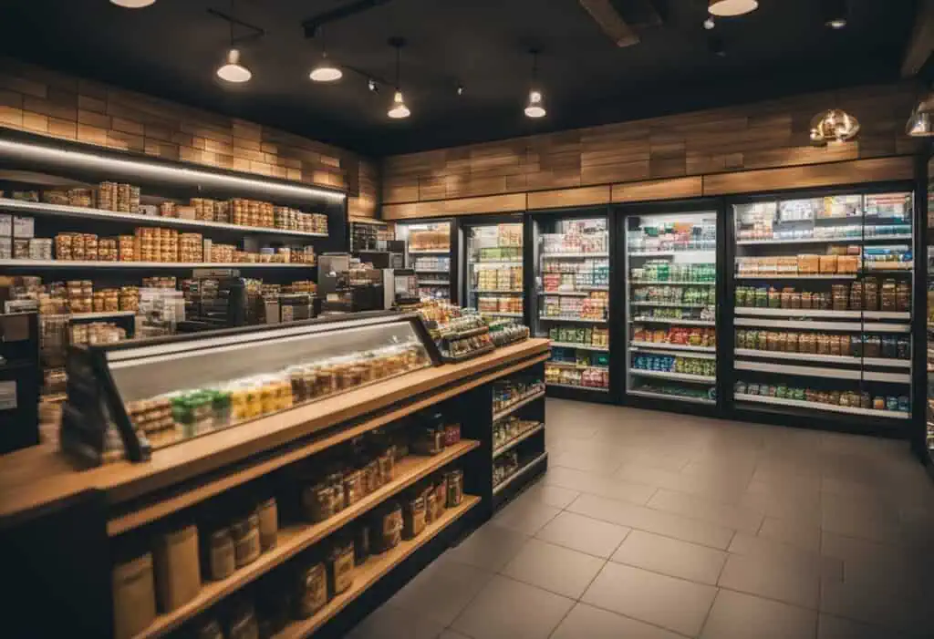 small mini mart interior design