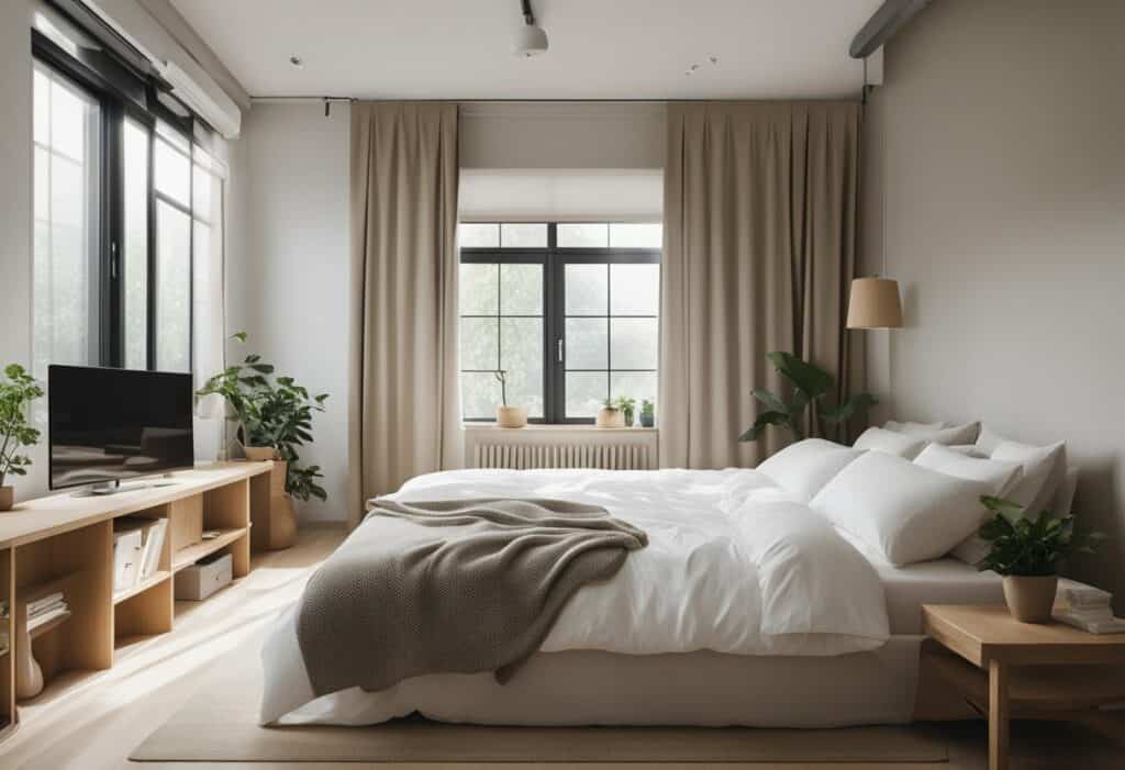 small muji bedroom design