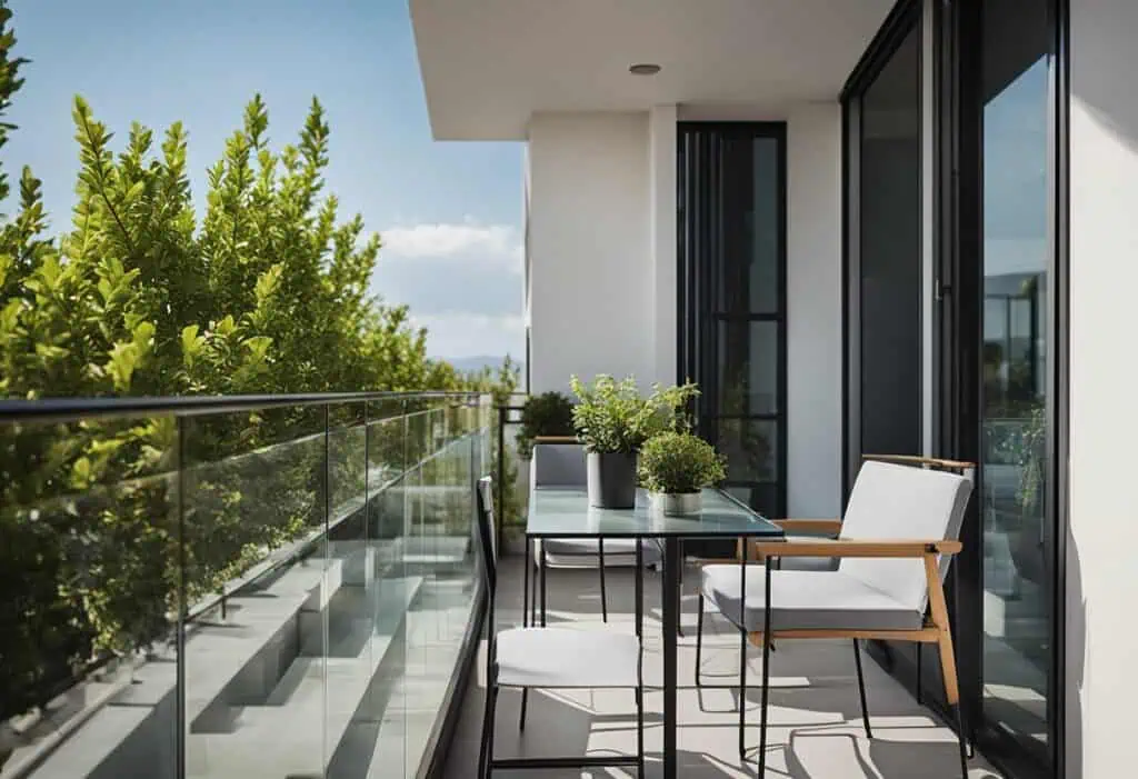 square balcony design