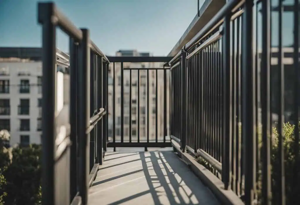 square pipe railing design for balcony