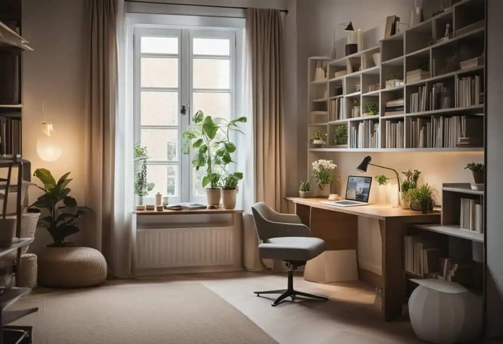 study area in bedroom design