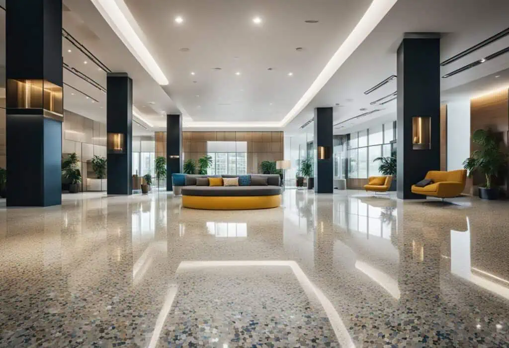 terrazzo floor interior design