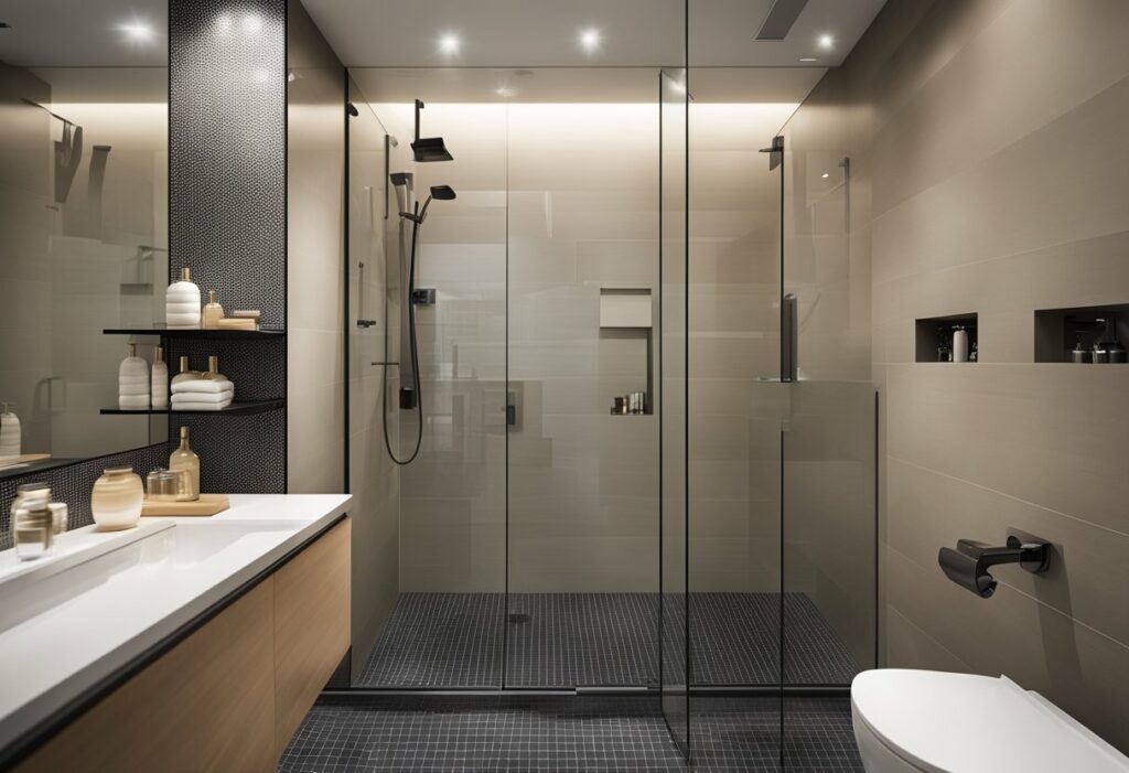 toilet shower design