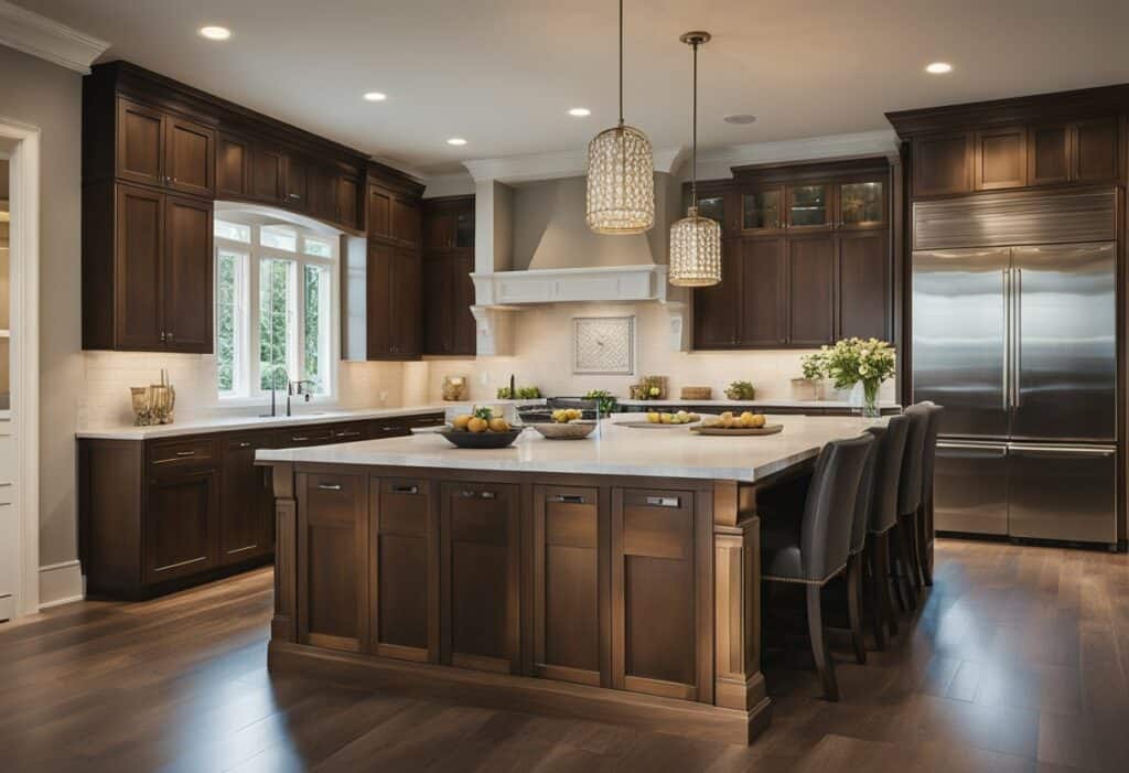 traditional kitchen designs with islands