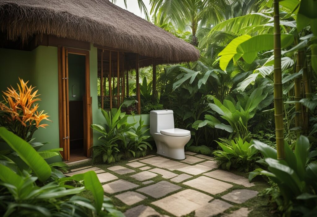 tropical toilet design