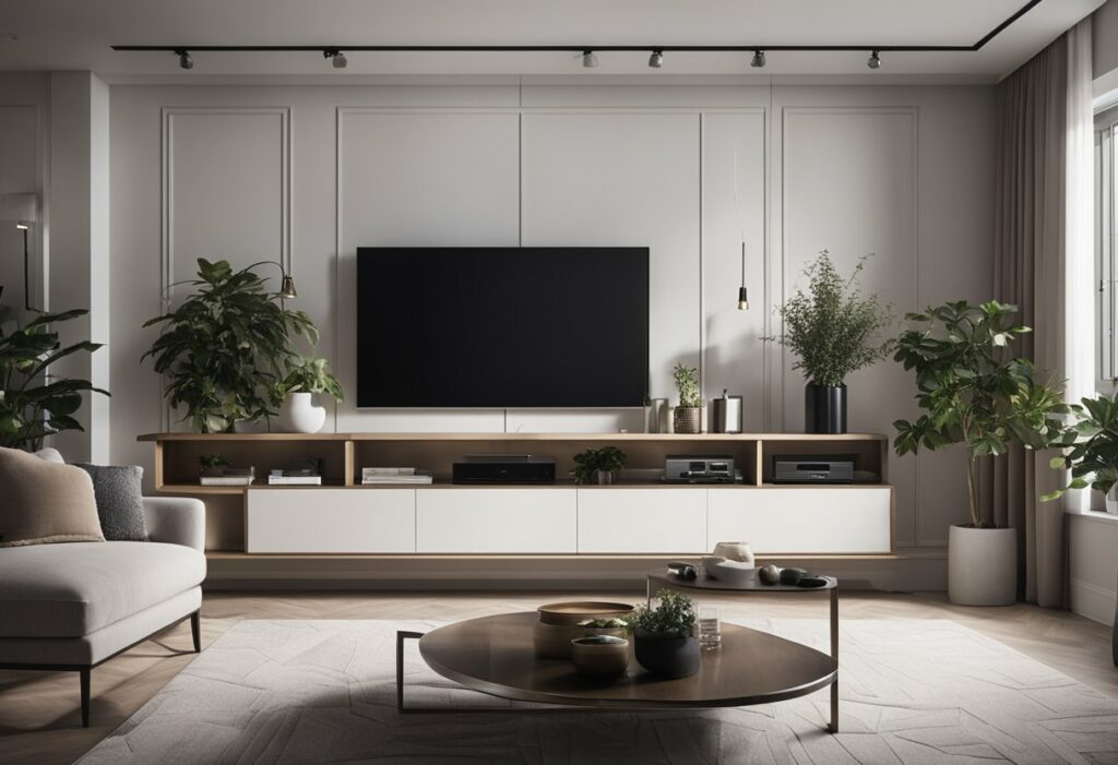 tv shelves design for living room