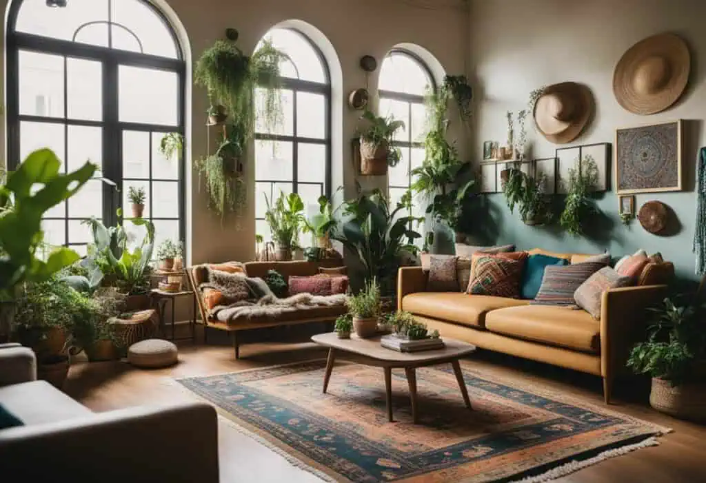 types of bohemian interior design