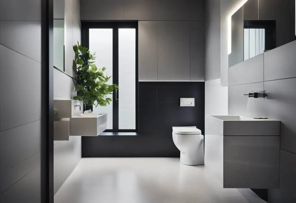 very small toilet design