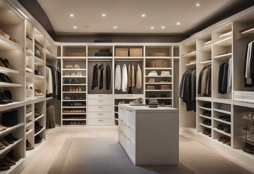 walk in closet designs for a master bedroom