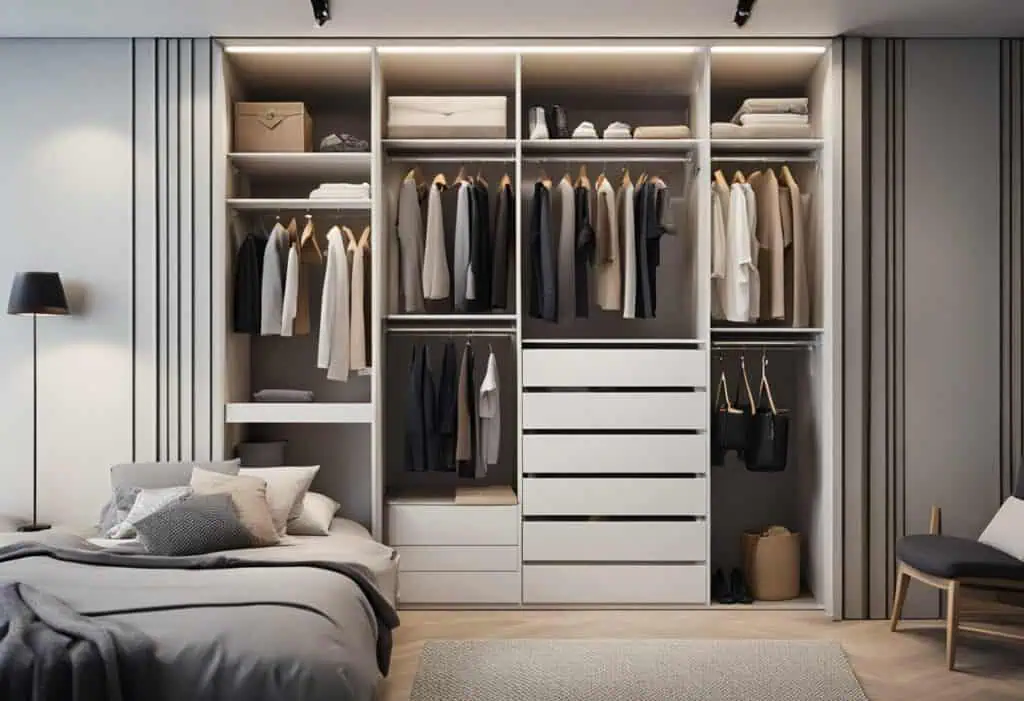 walk in wardrobe designs for small bedroom