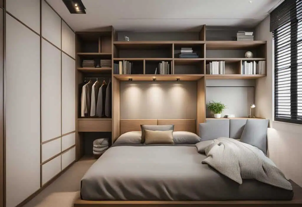 wall cupboard designs for small bedrooms
