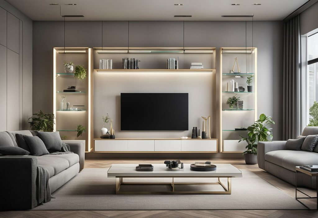 wall showcase designs for living room