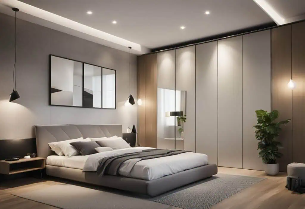 wall wardrobe designs for bedroom