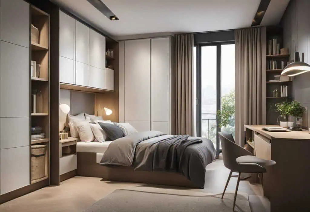 wardrobe designs for small bedroom