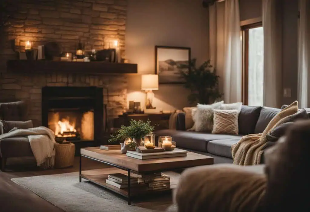 warm living room design