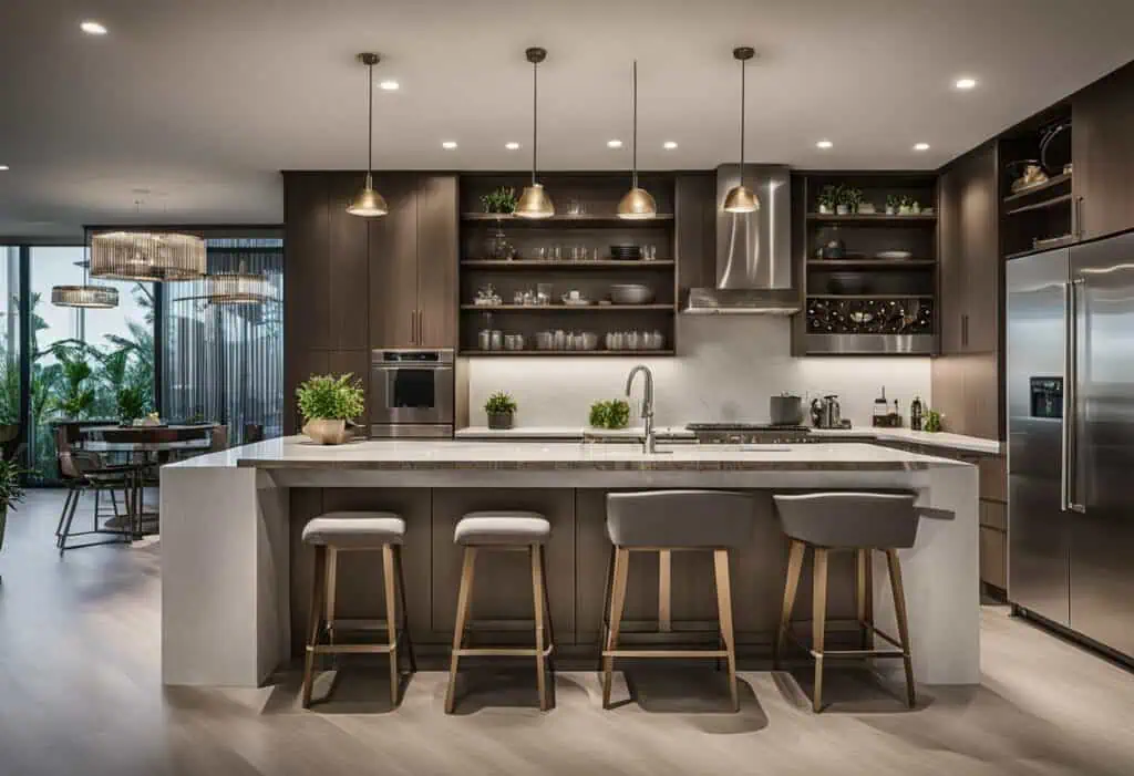 wet and dry kitchen interior design