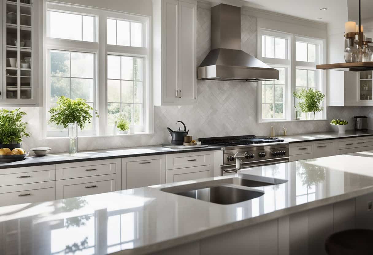 Elegant White Kitchen Interior Design