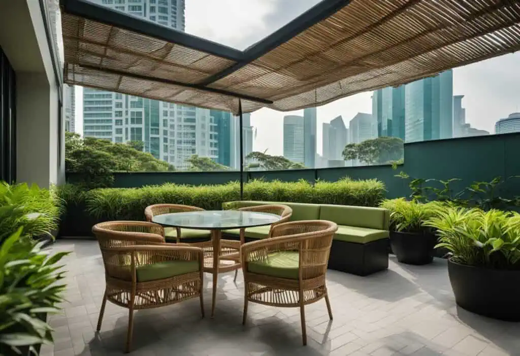 Outdoor wicker furniture Singapore for stylish and comfortable outdoor living spaces.