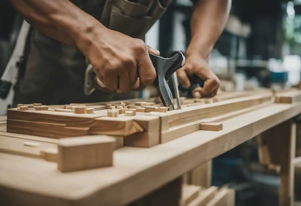 Handcrafted woodwork by expert carpenters in Singapore, showcasing quality craftsmanship.