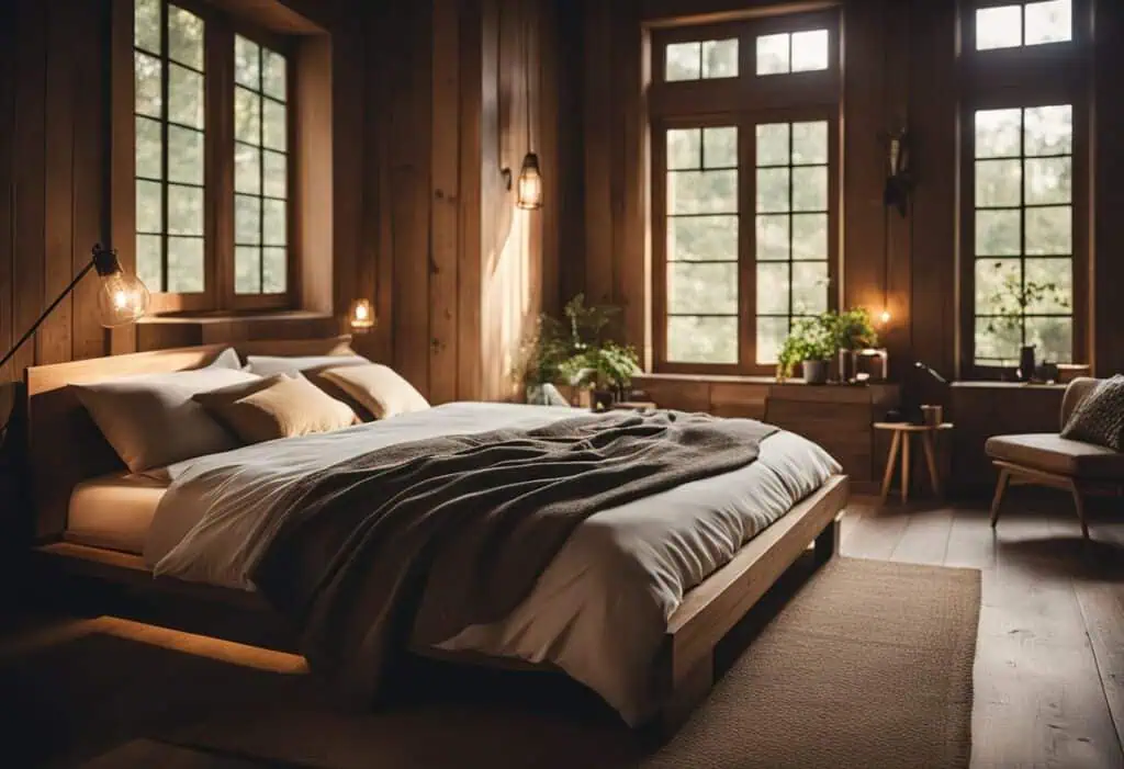 wooden bedroom design