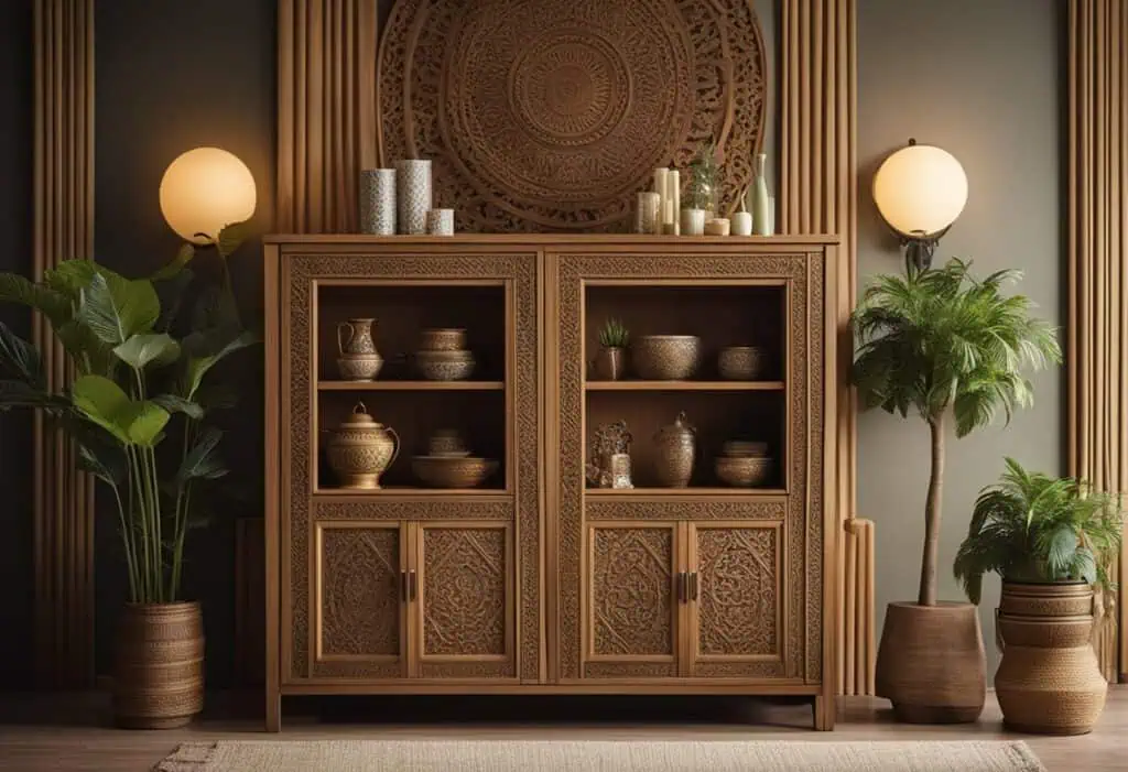 wooden cabinet designs for living room