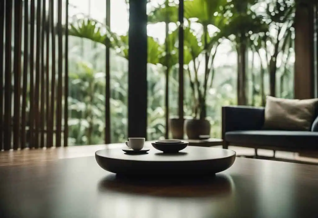 Elegant Zen-inspired furniture in Singapore for tranquil living.