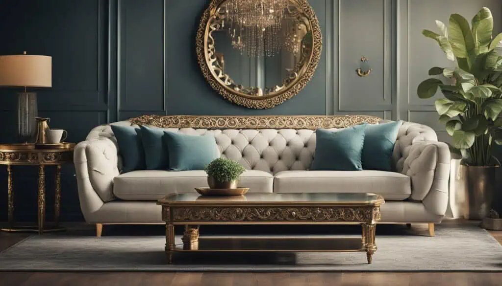Elegant living room with classic furniture and sophisticated decor.
